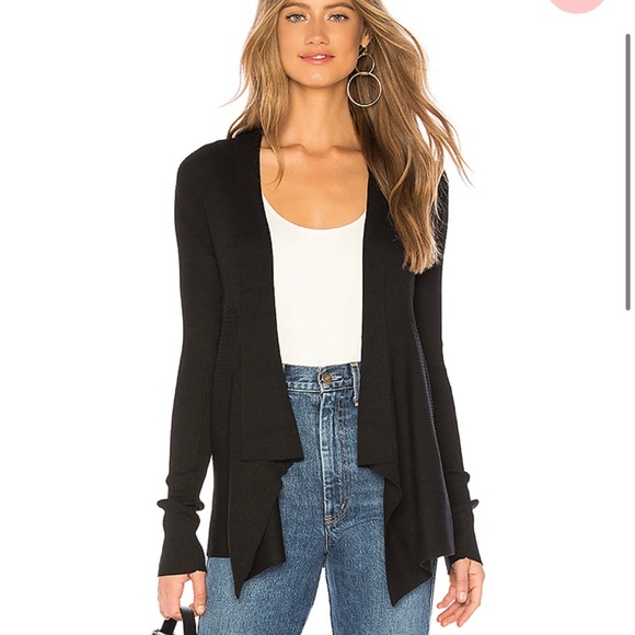 Autumn Cashmere Sweaters - Autumn Cashmere Solid Rib Drape Cardigan